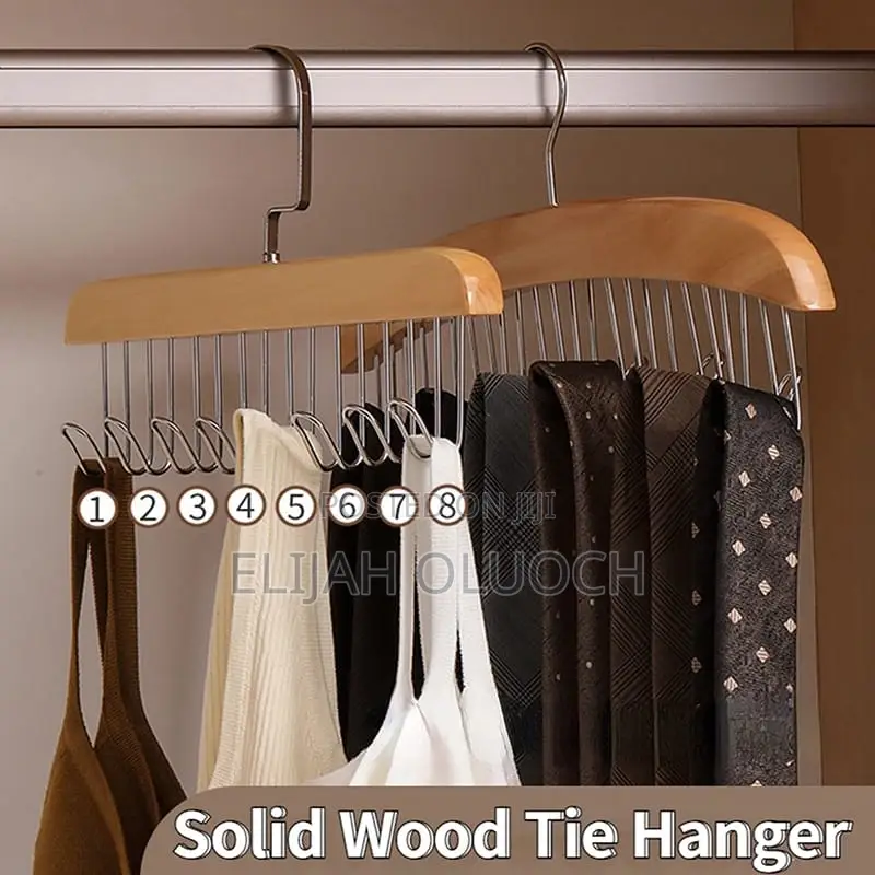 Wooden Plank 8 Hooks Hanger