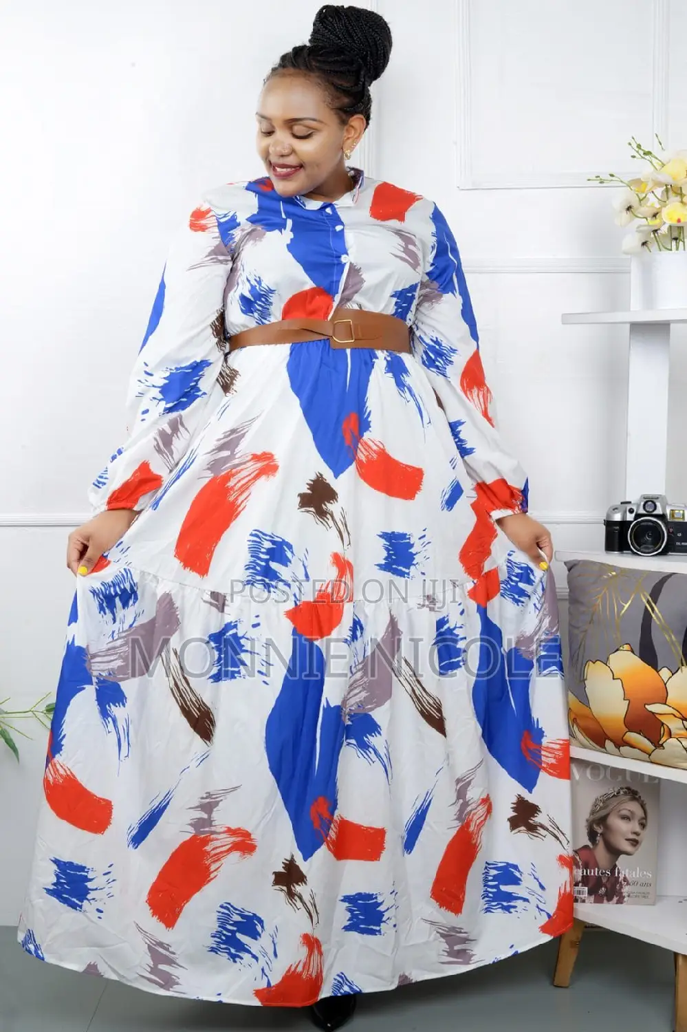Coloured Maxi Dress