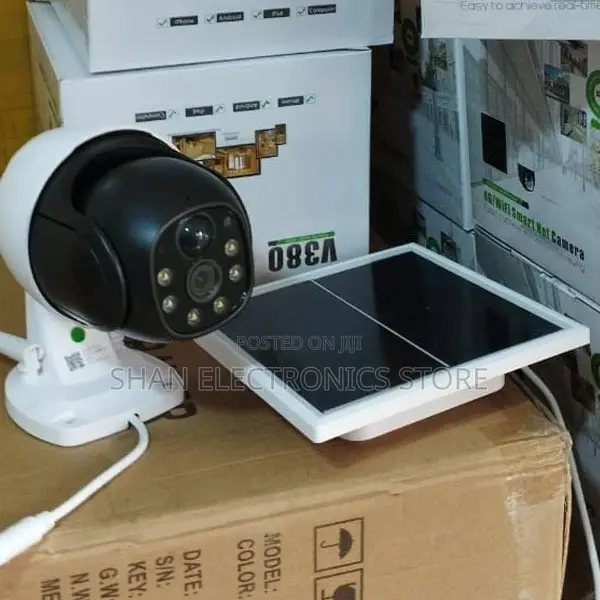 Outdoor PTZ CCTV Camera With Simcard Slot Solar Panel