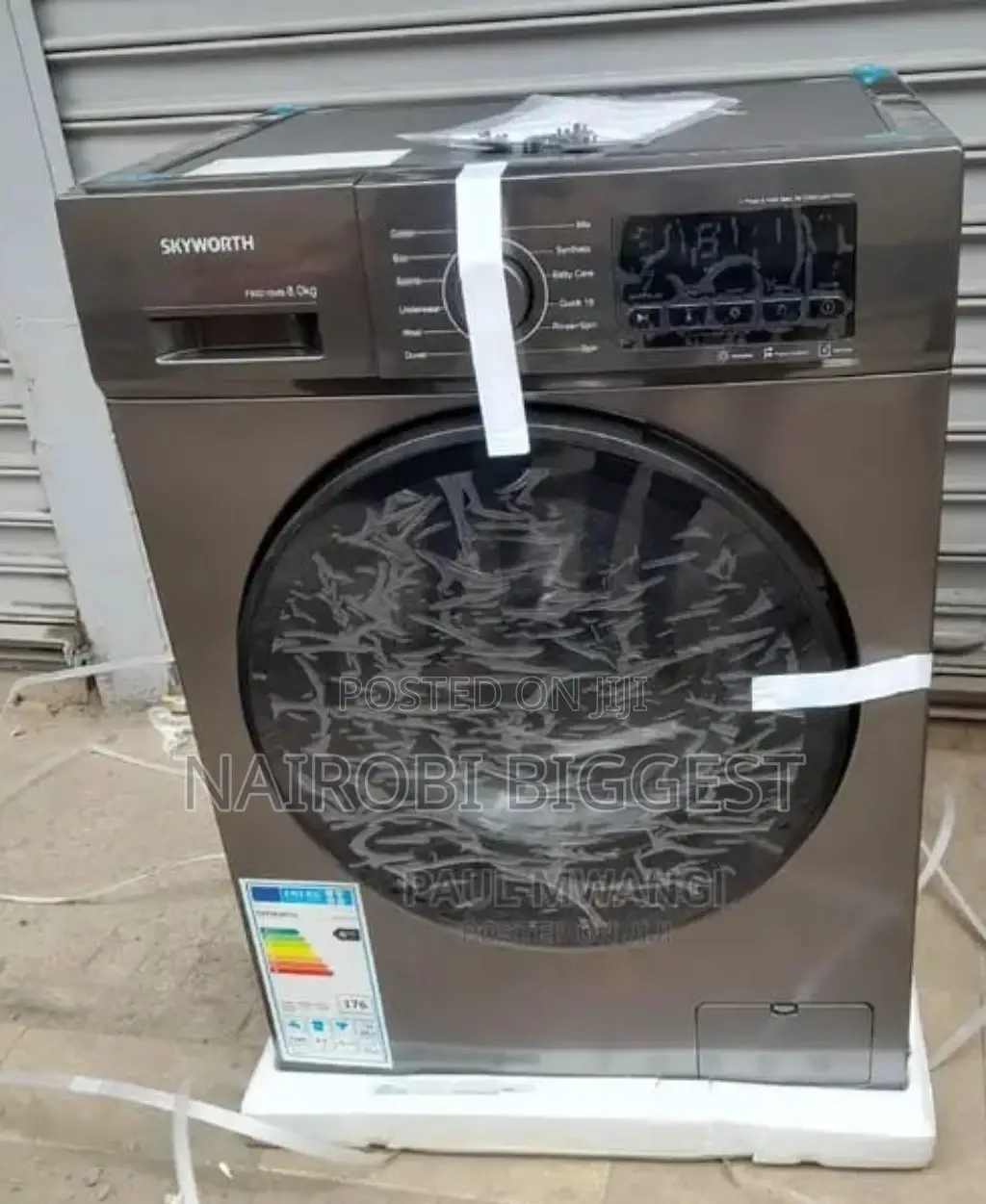 +Good Working Skyworth 8kgs Front Load Washing Machine