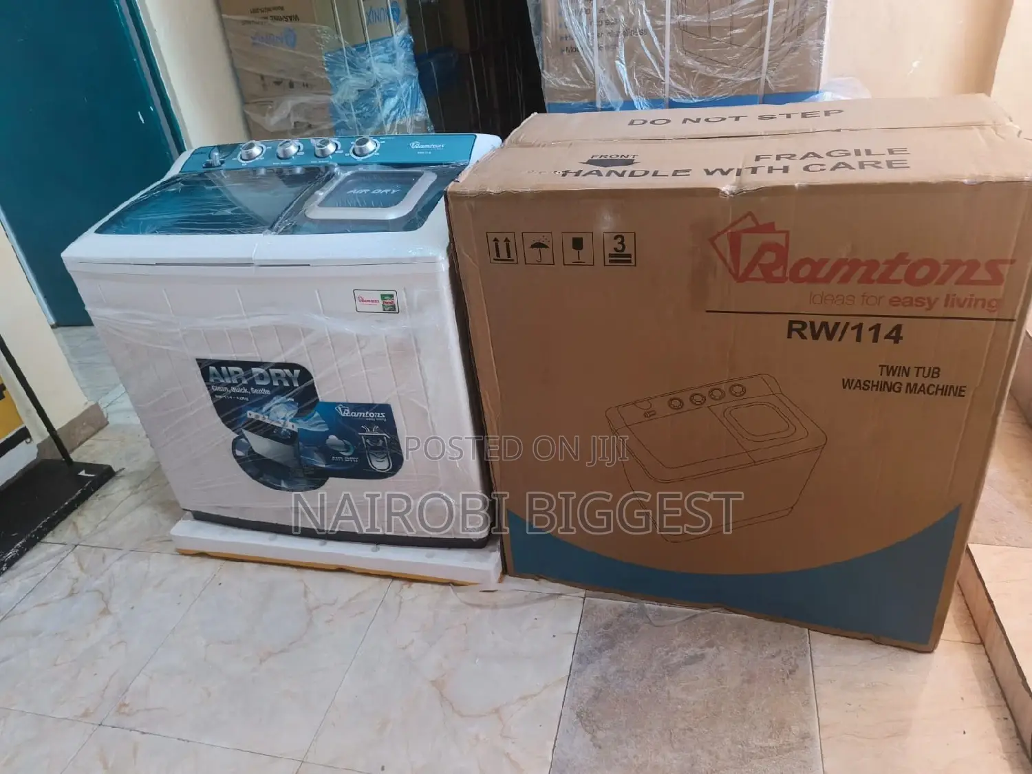 Ramtons- 12kg  Twin Tub Washer-white Grey
