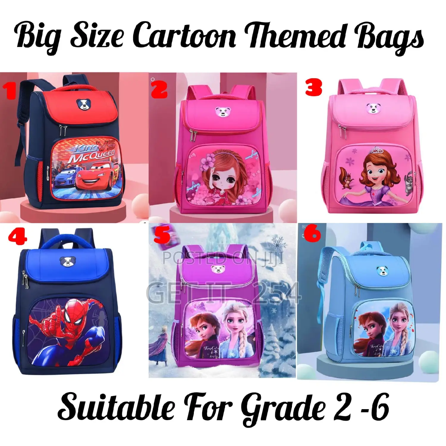 *Big Size Cartoon Themed School Bags*
Beau