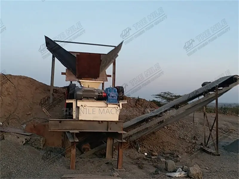 Ore Coal Mine 2-Roller Crusher With Crushing Site Services