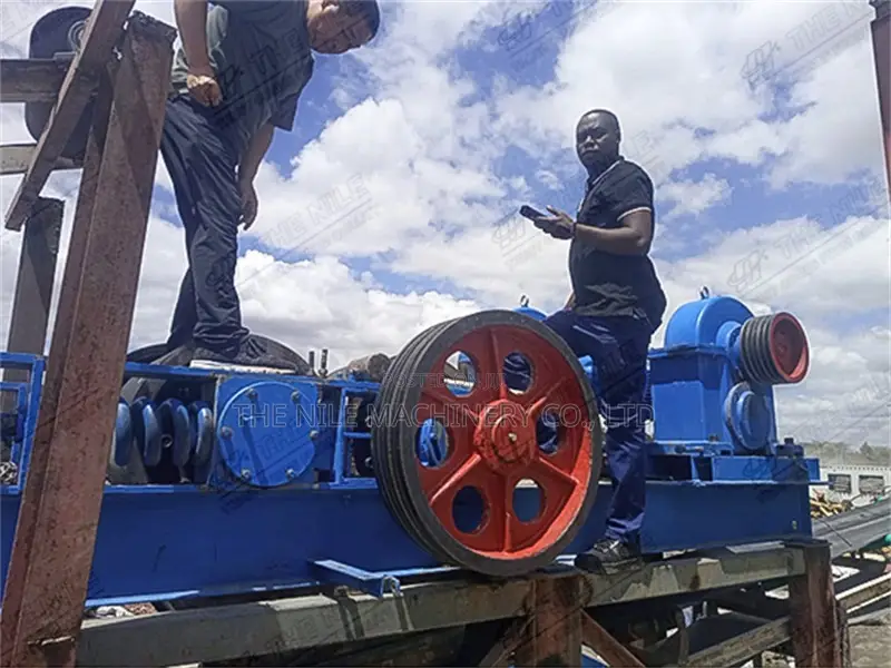 Ore Coal Mine 2-Roller Crusher With Crushing Site Services