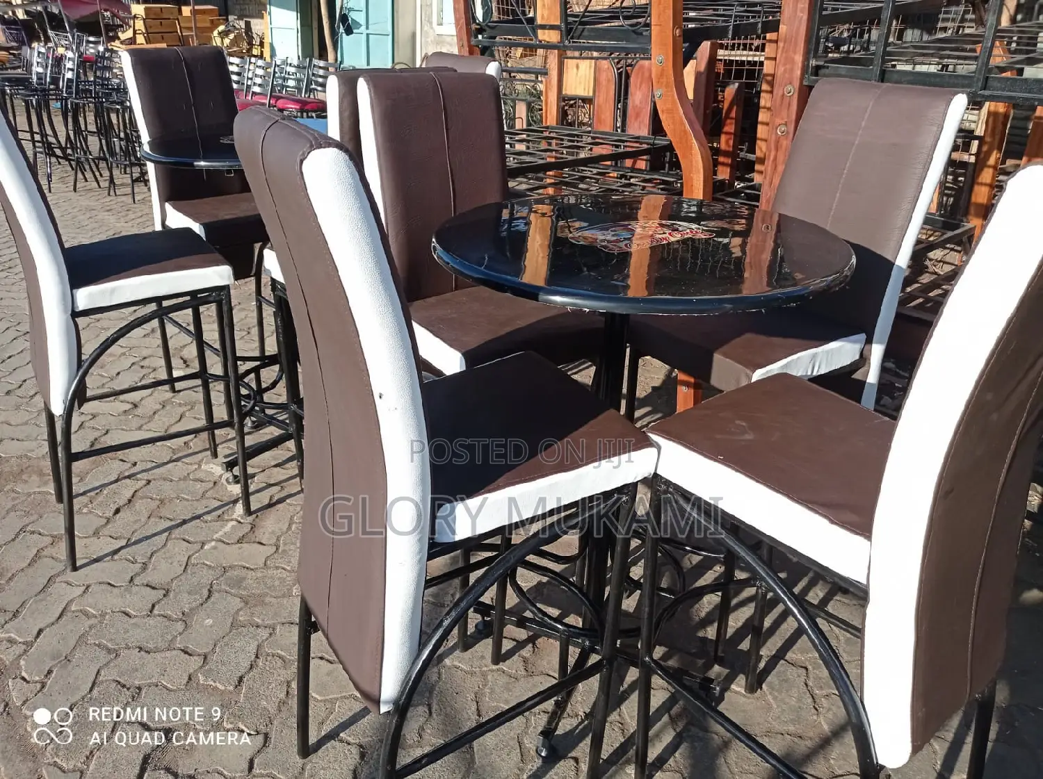 Restaurants and Bar High Chairs and Round Table