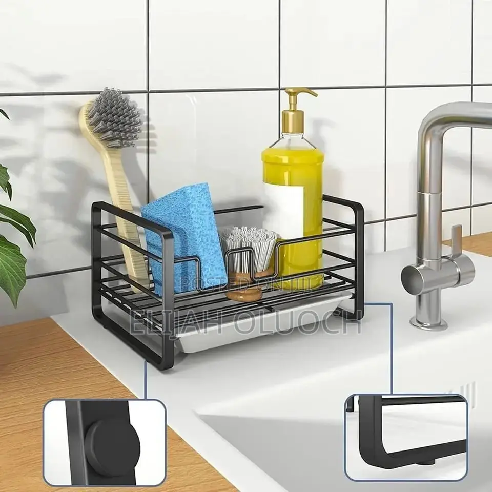 *Sink Caddy With Water Draining Tray