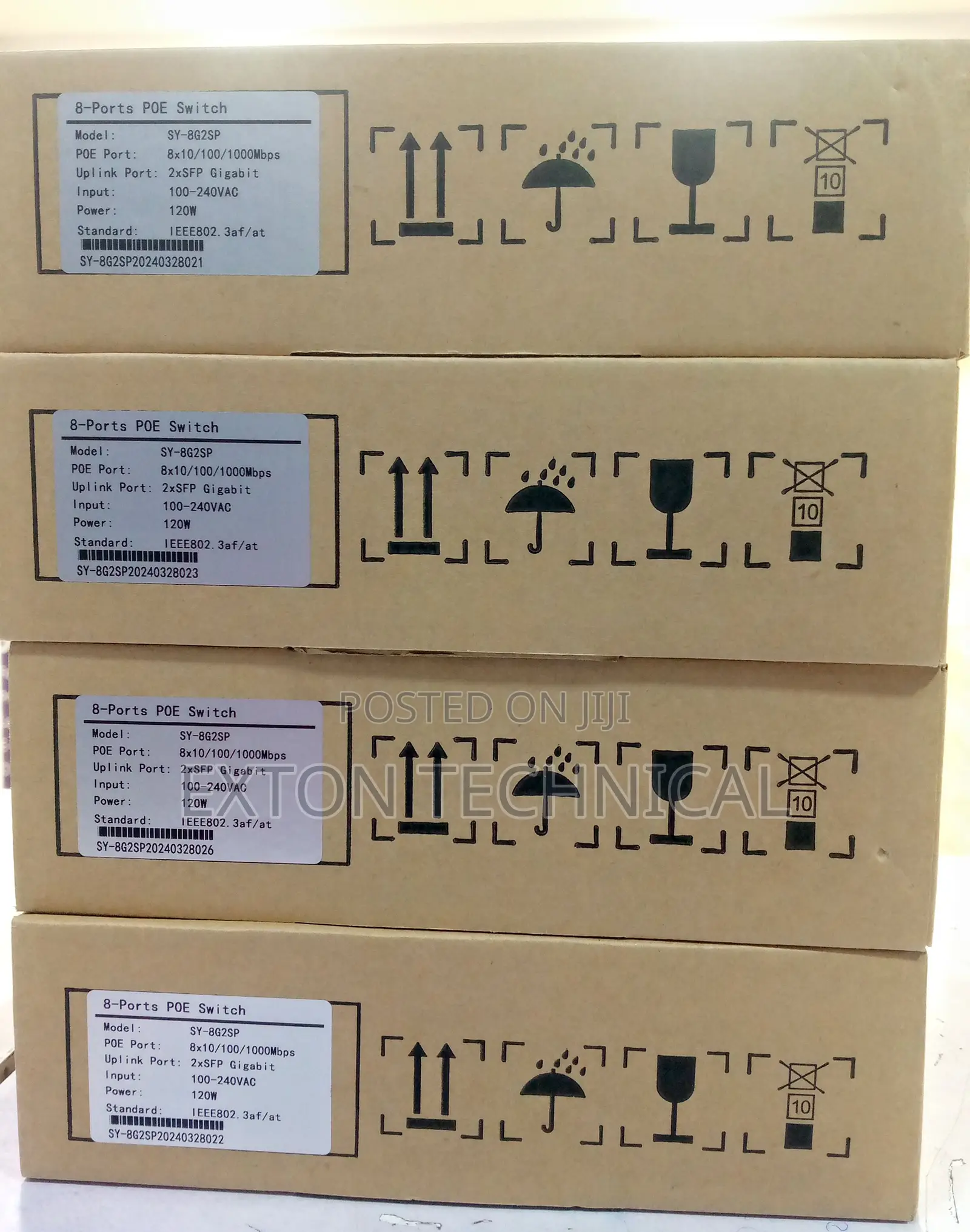 8 Port Gigabit Poe Switch With 2 SFP Fibre Ports