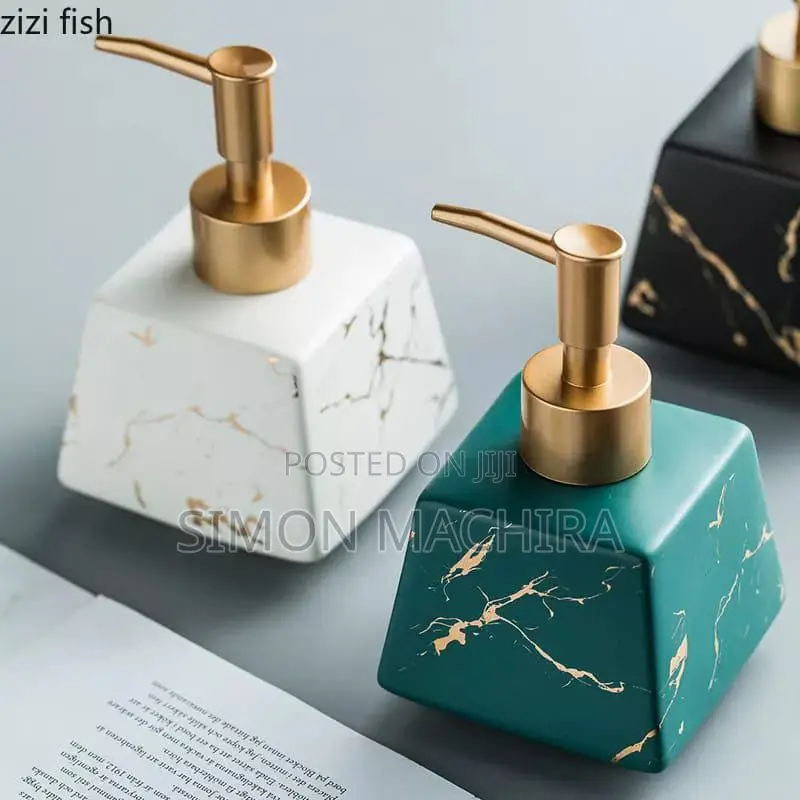 Marble Ceramic Soap Dispenser