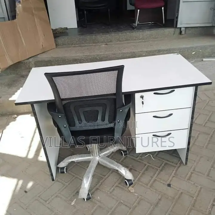 Office Chair and Office Desk