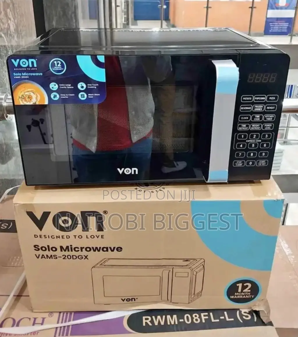  Classic Von Black 20 Litres Microwave