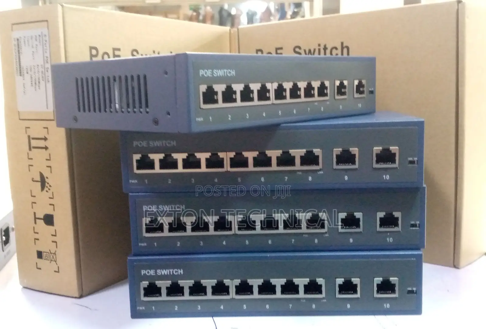 8 Port Poe Switch 10/100mbps Ethernet Switch +2 Uplink Port