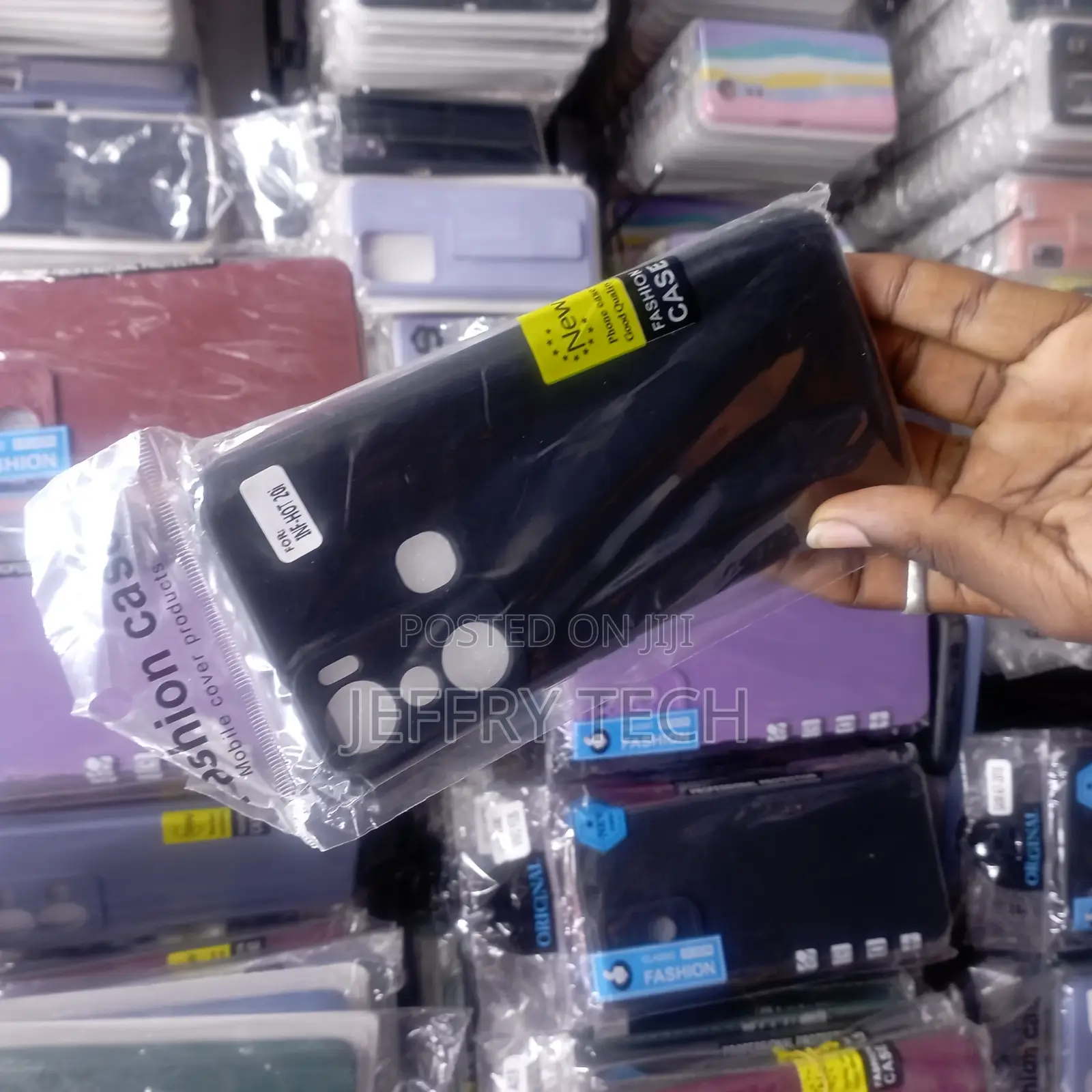 (Infinix Hot 20i) Shockproof Liquid Silicone Back Case Cover