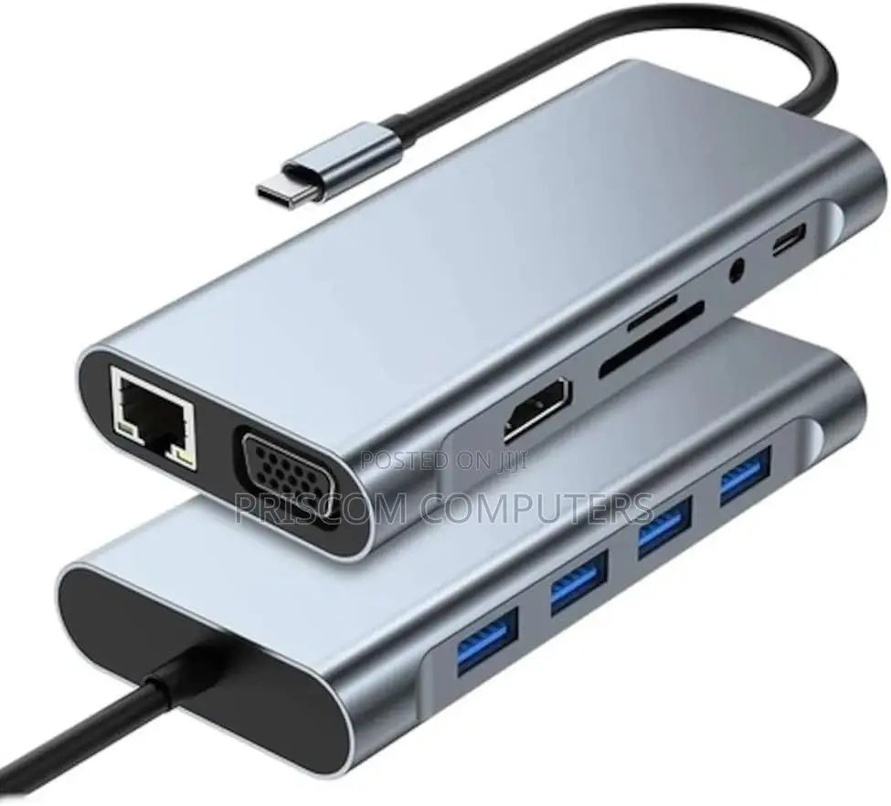 Type C Docking Station 12 in 1 USB C Hdmi,Vga,Type C Pd