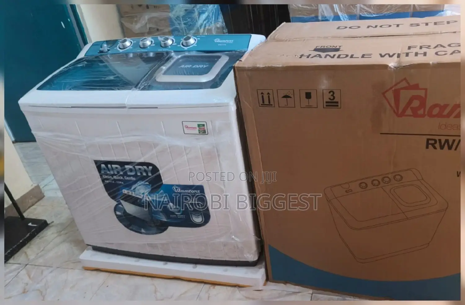 Ramtons 12kgs Best Twin Tub Washer-white Grey