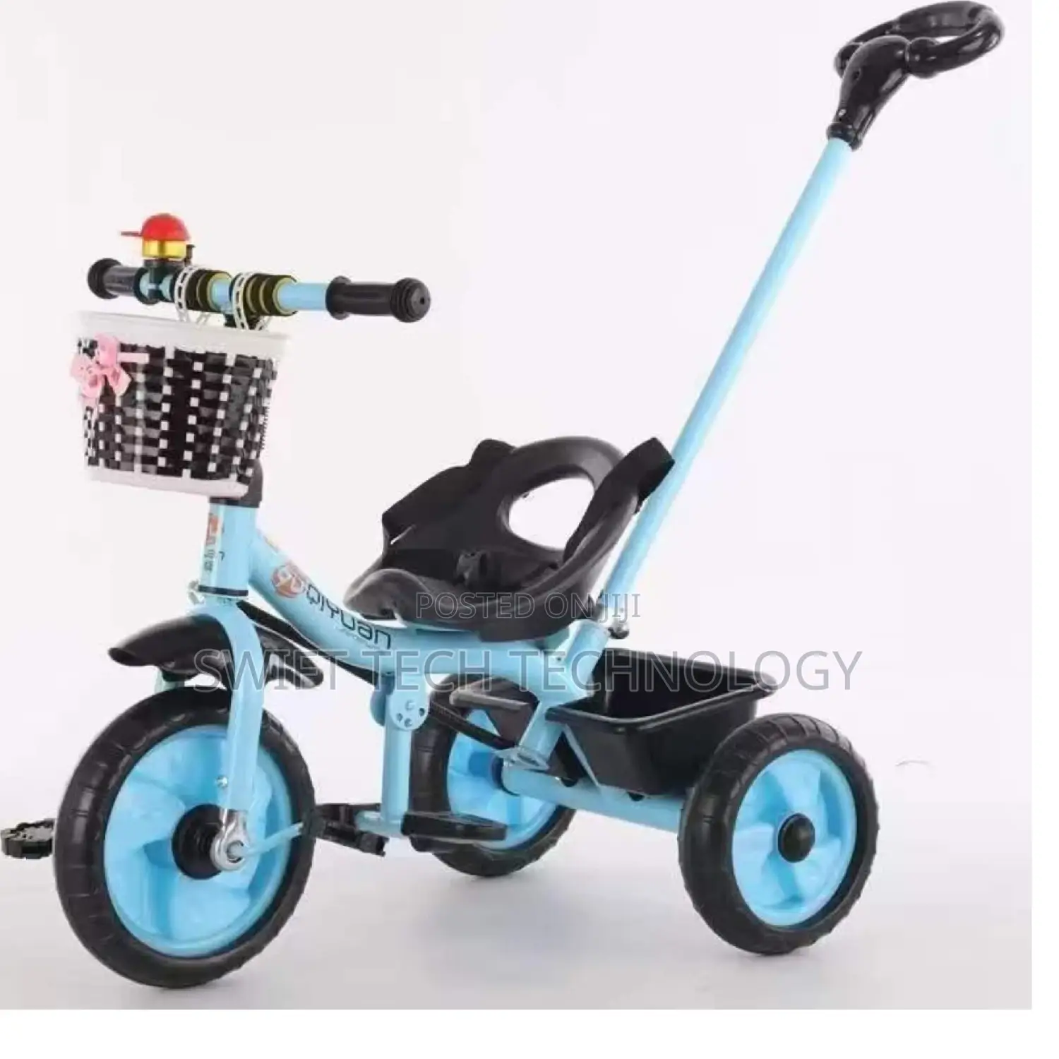 Kids Tricycle Bicycle With Push Handle N Pedal