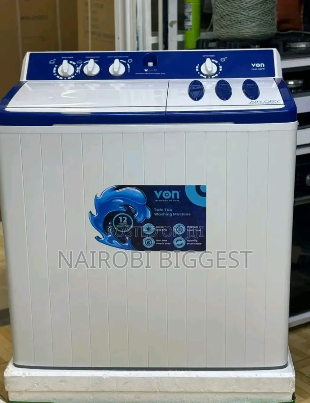 ✓Good Working Quality Von 12kg Twin Tub Washing Machine