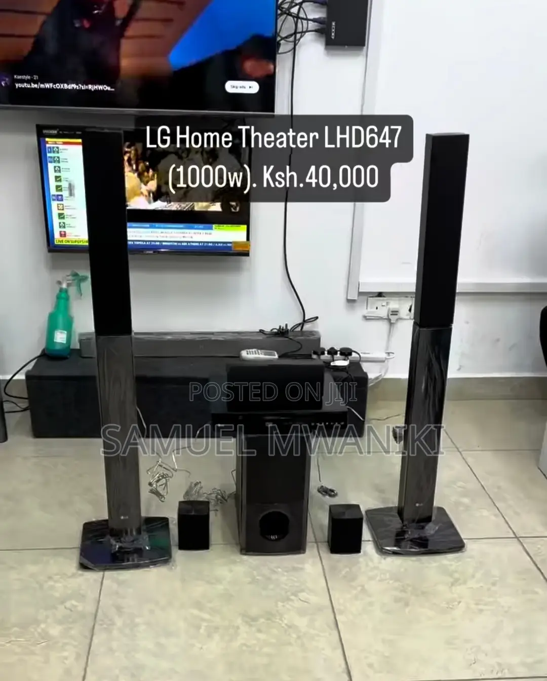 Lg Lhd647 1000w DVD Home Theater Tall Boy Speakers Bluetooth