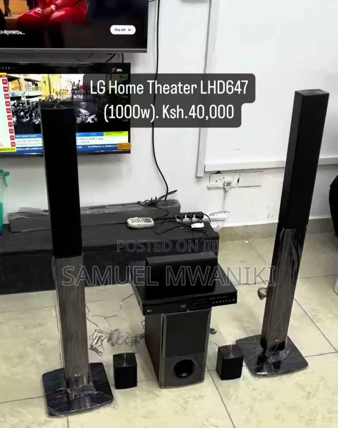 Lg Lhd647 1000w DVD Home Theater Tall Boy Speakers Bluetooth
