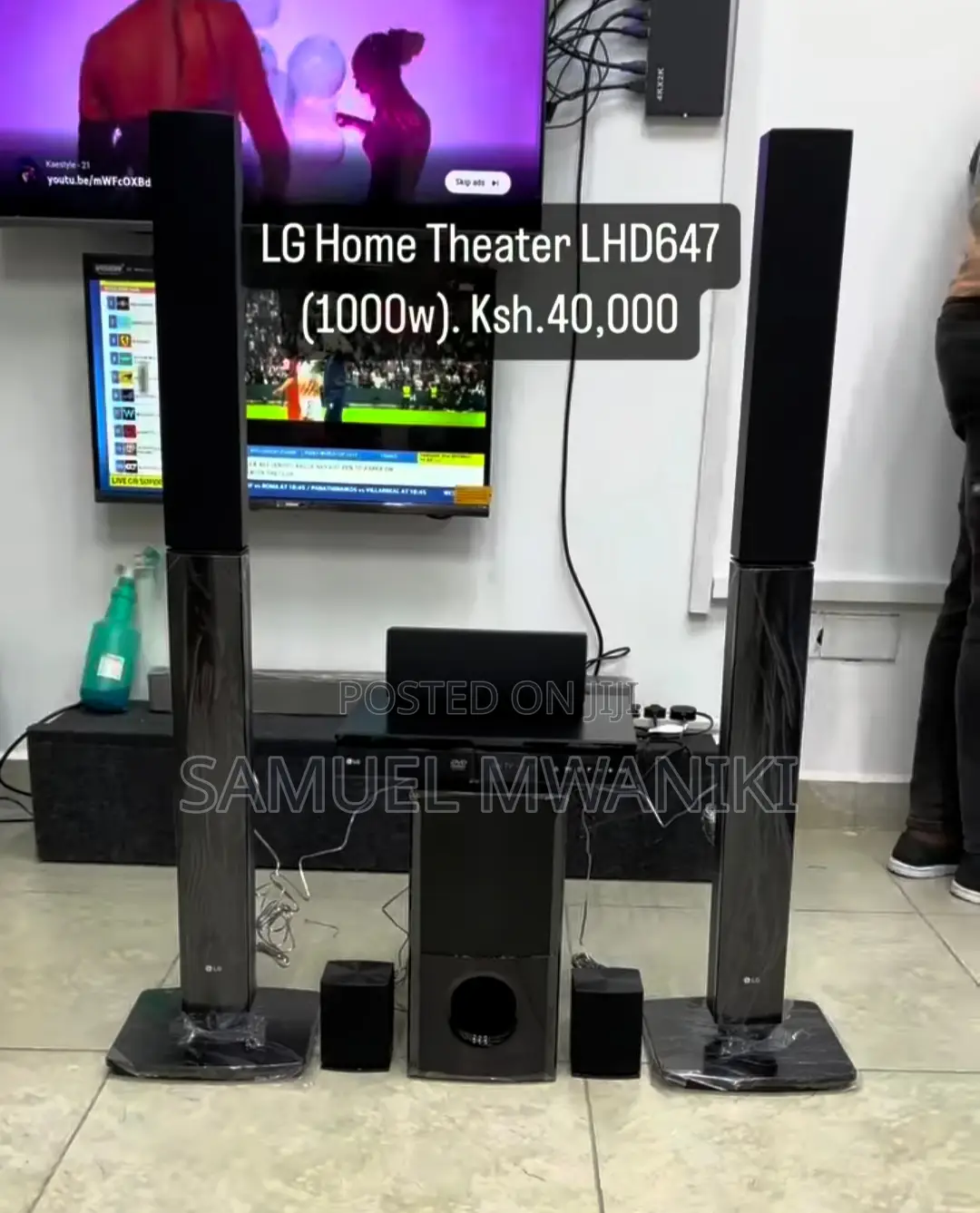 Lg Lhd647 1000w DVD Home Theater Tall Boy Speakers Bluetooth
