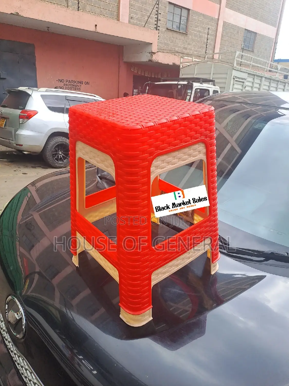 Bamboo Plastic Stool