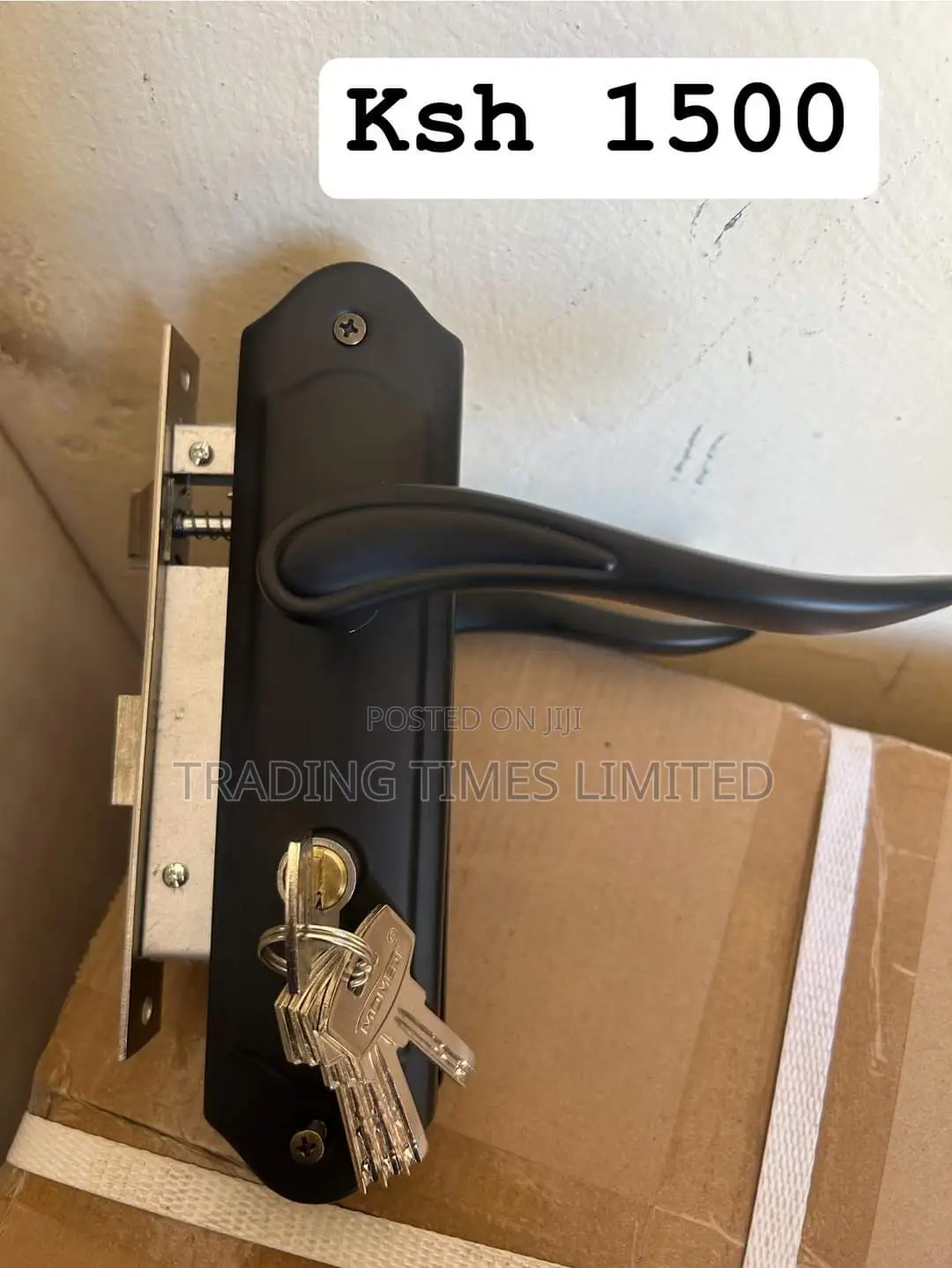 Moment Door Lock - Matt Black