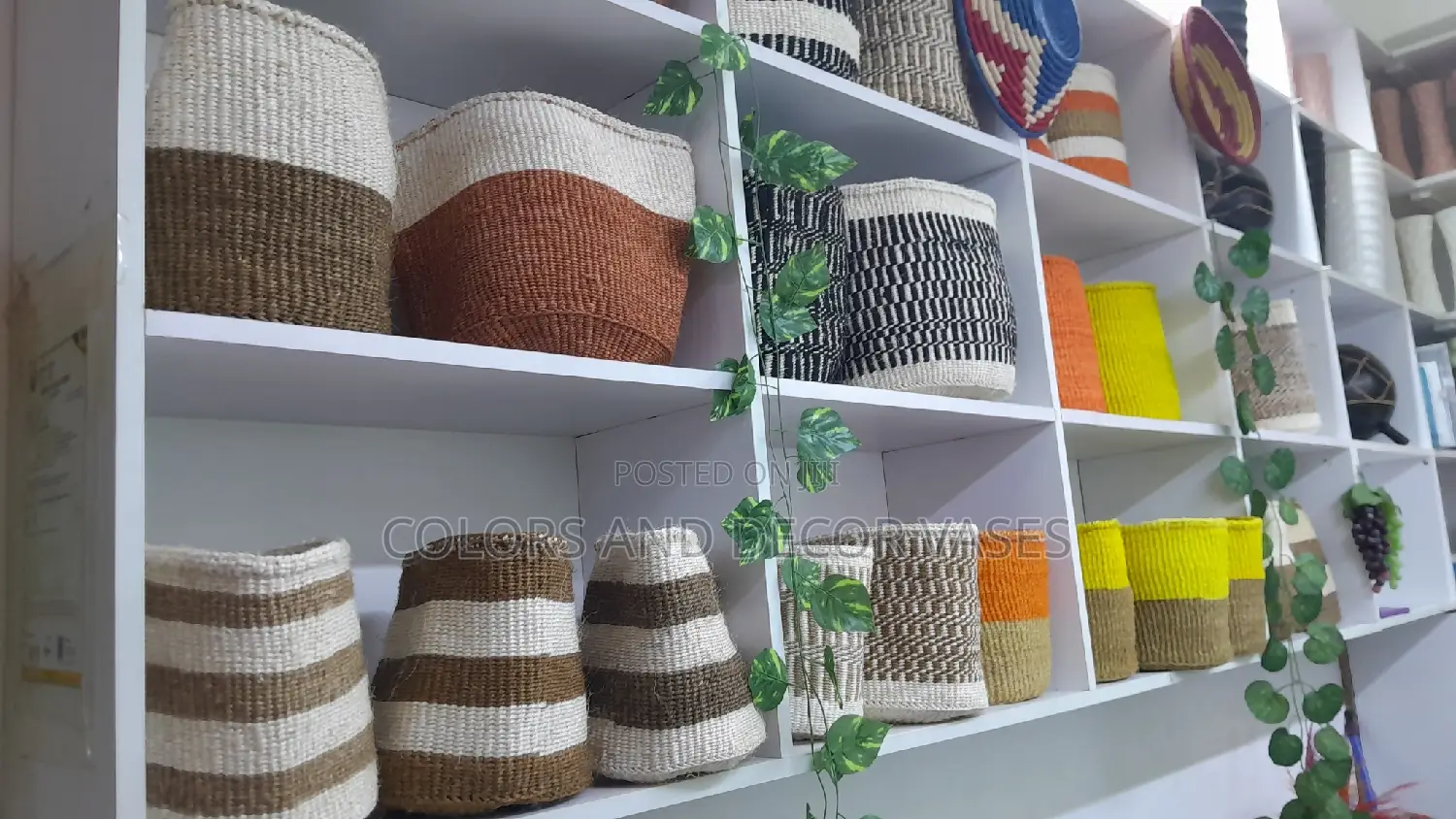 Size 8,10,12 and 14 Inches Sisal Baskets