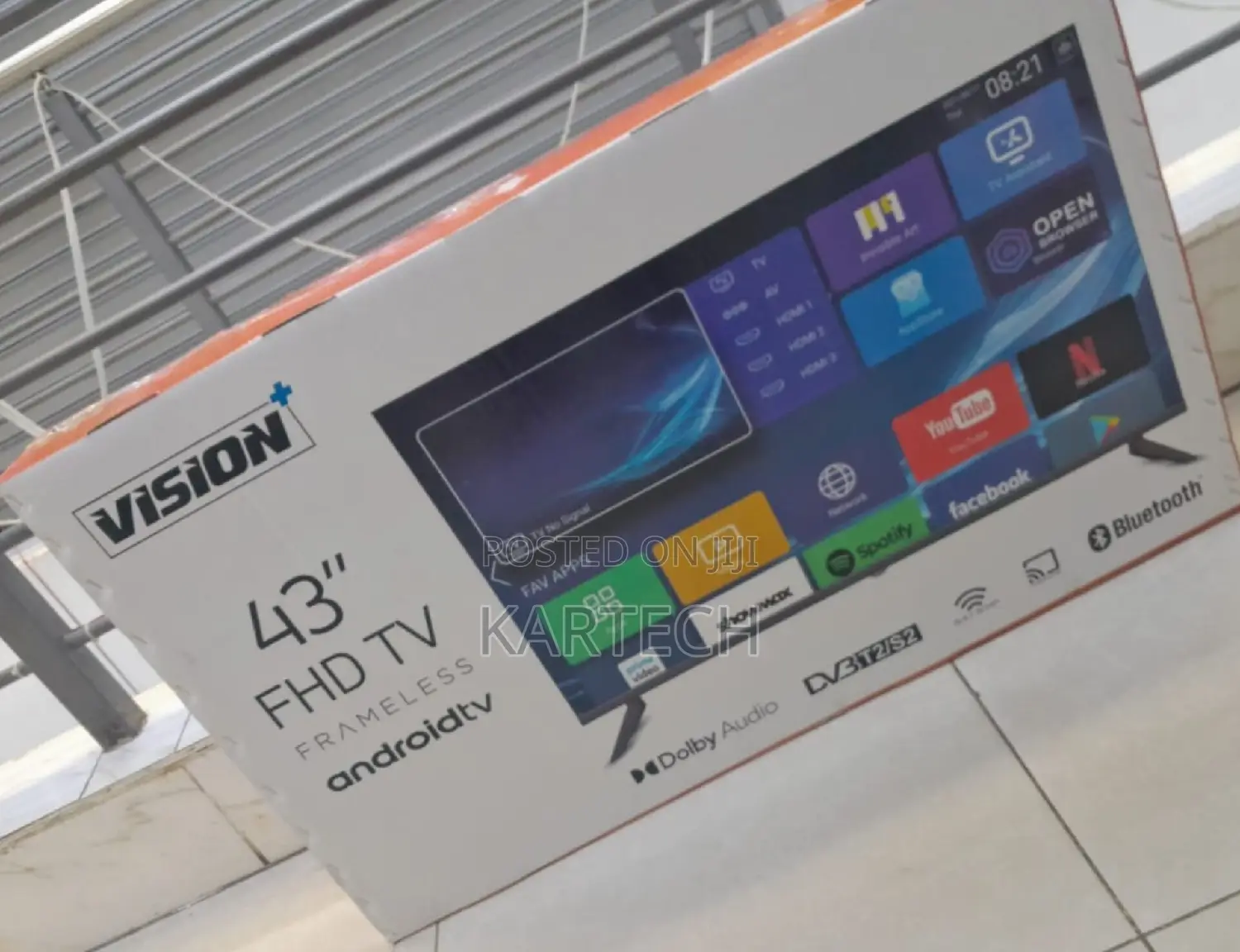 Vision Plus 43" FHD Smart Android Tv - Frameless