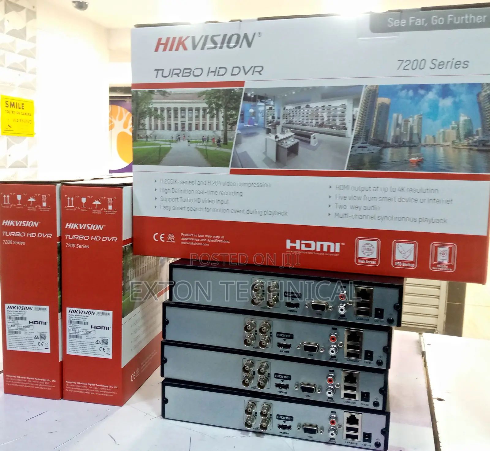 4 Channel 1080p Hikvision DVR Metallic for 4 Cameras 2mp