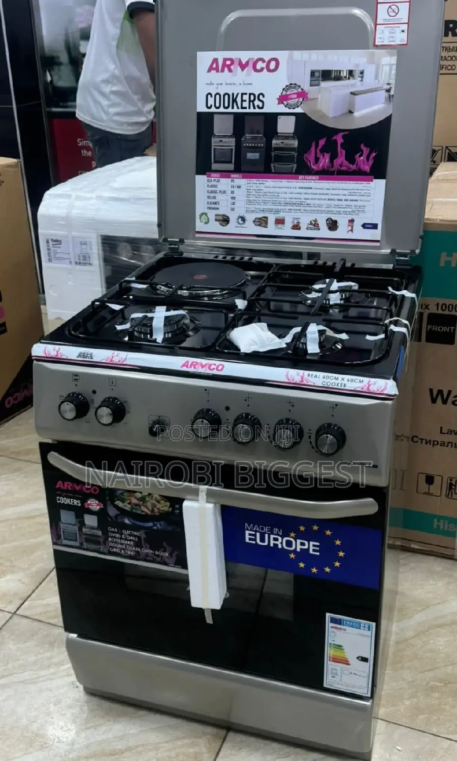  Classic Amrco 3g +1e 60 by 60 Standing Cooker