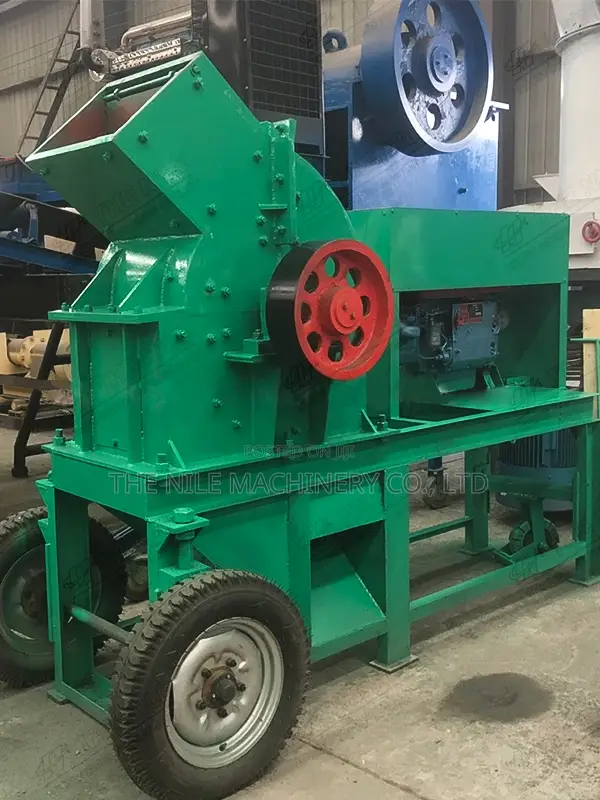 Small Mobile Diesel Glass Clay Coal Limestone Hammer Crusher