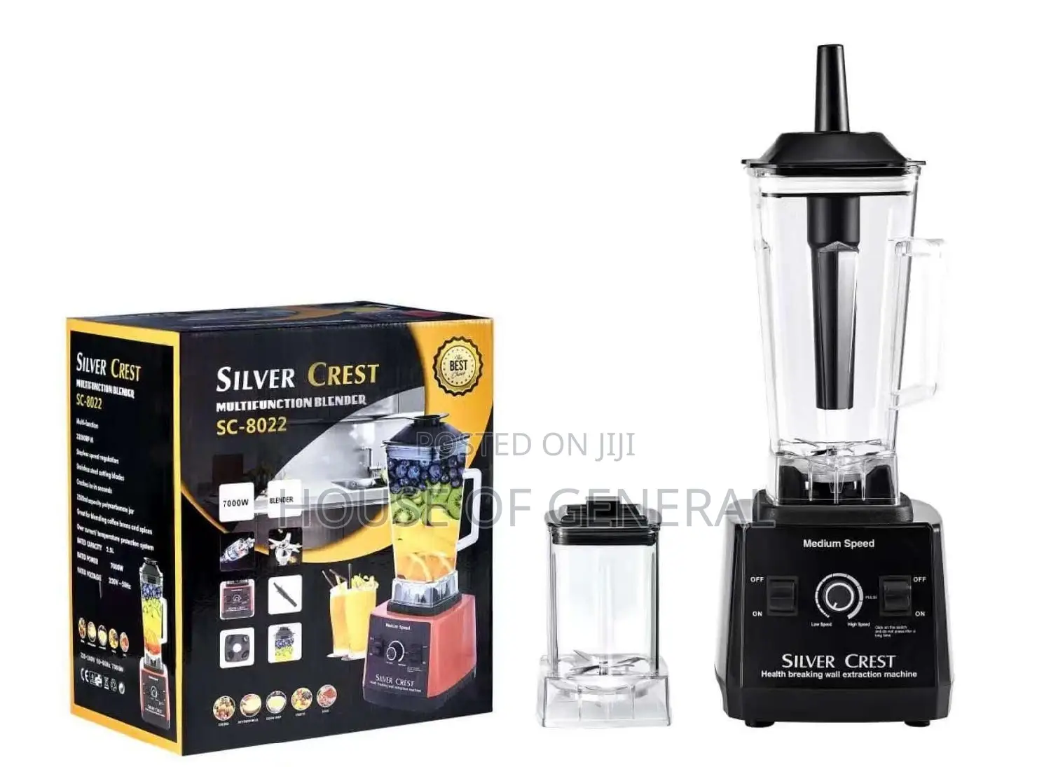 7000 Watts Silver Crest Commercial Blender*2.5 Litre Jug