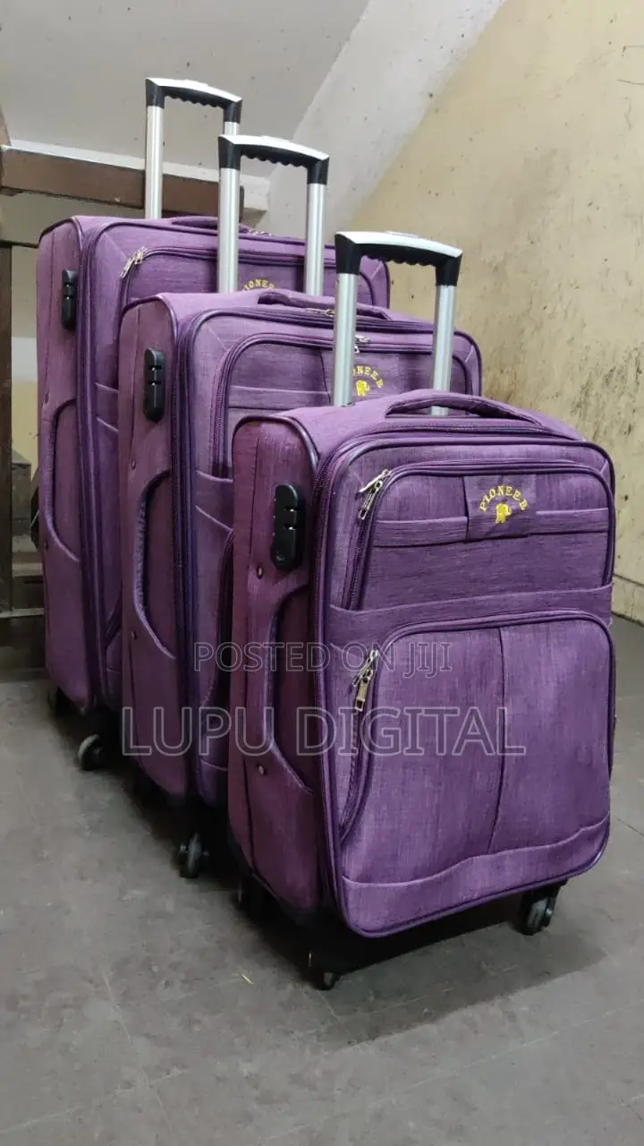 4 Wheels 3 Piece Pioneer Suitcase