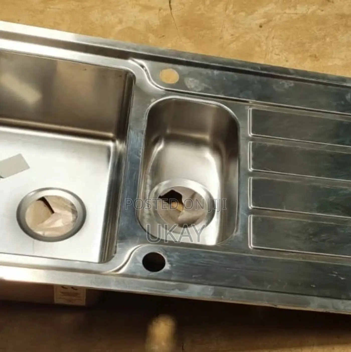Uk-apollonia Stainless Steel 1.5 Bowl Sink Drainer.