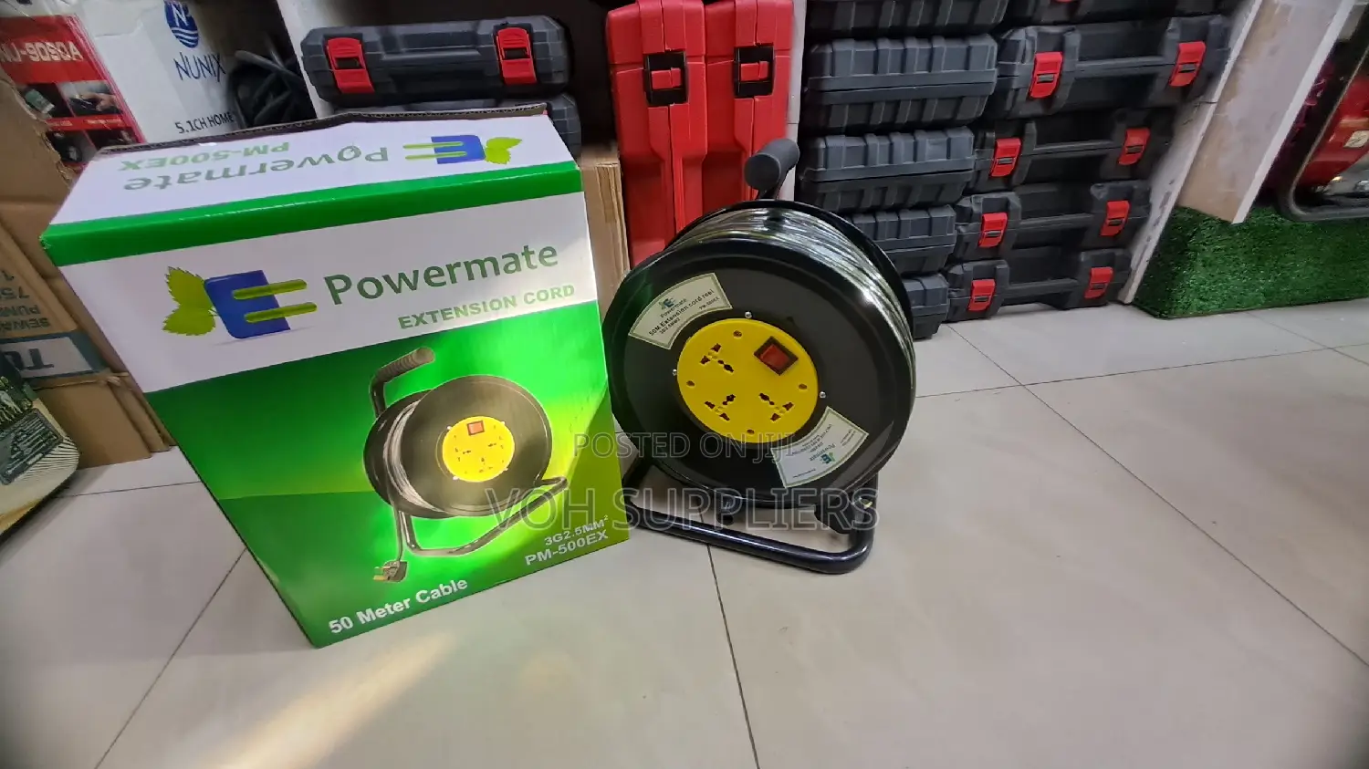 Power Mate Extension Wheeled Cable 50m 2.5mm