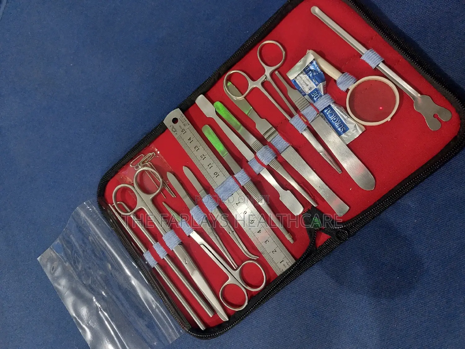 Students Dissecting Set With All Intruments .