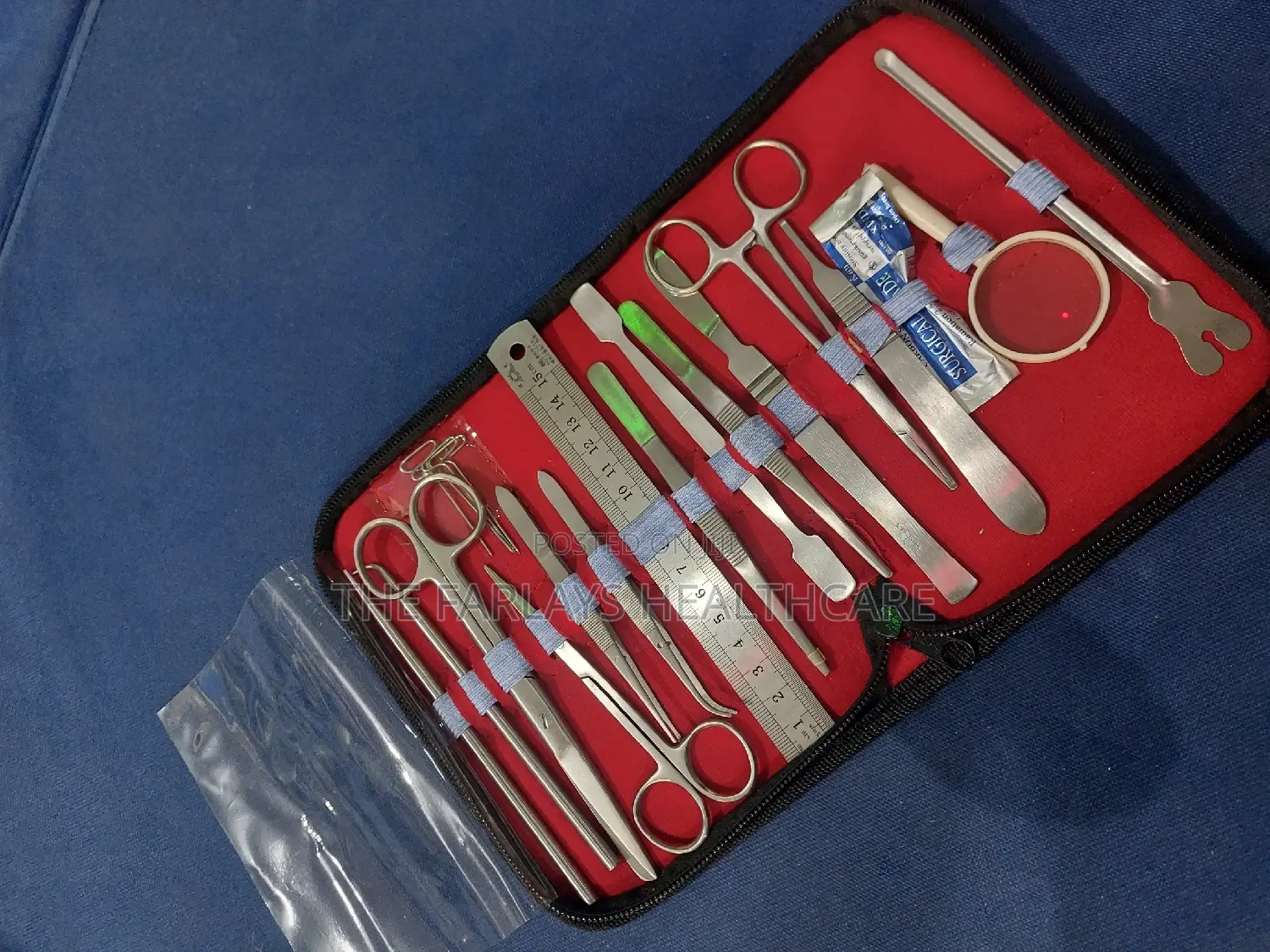 Students Dissecting Set With All Intruments .