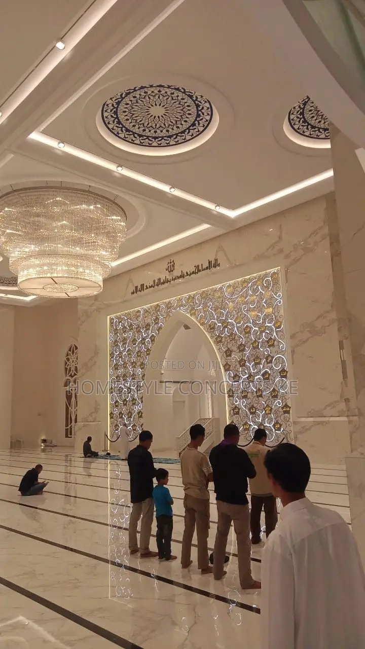 Mall Hotel Lobby Hall Godown Gypsum Interior Design Lighting