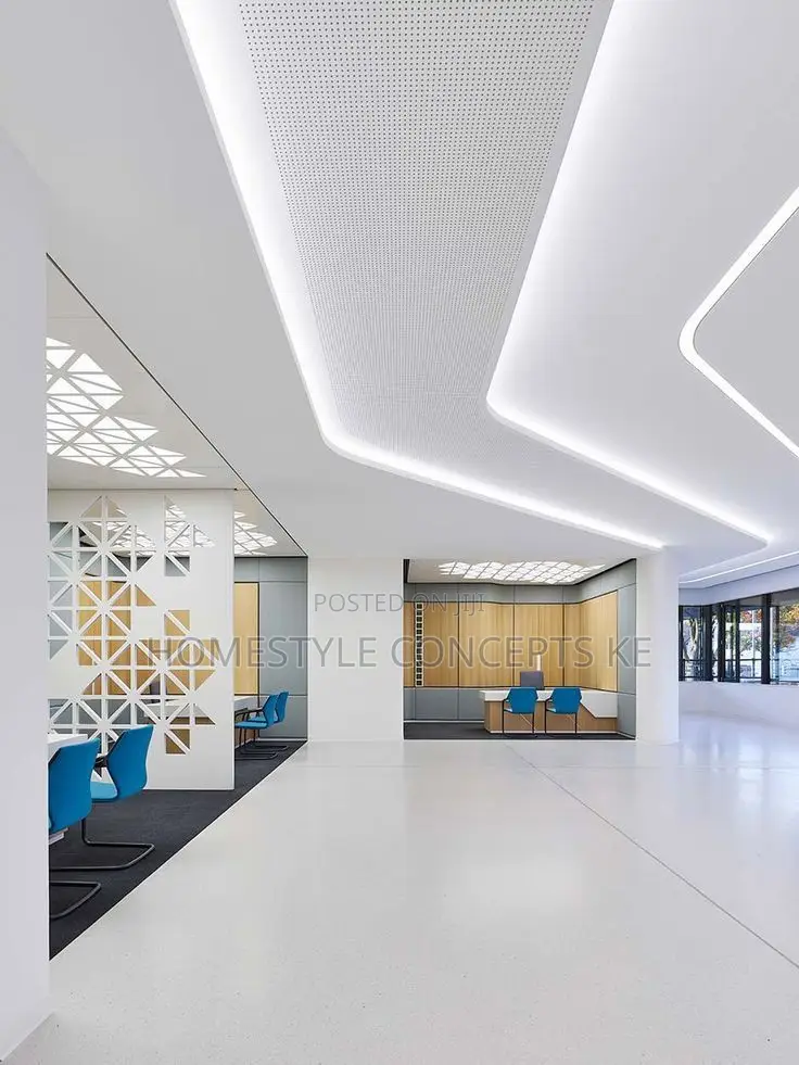 Mall Hotel Lobby Hall Godown Gypsum Interior Design Lighting