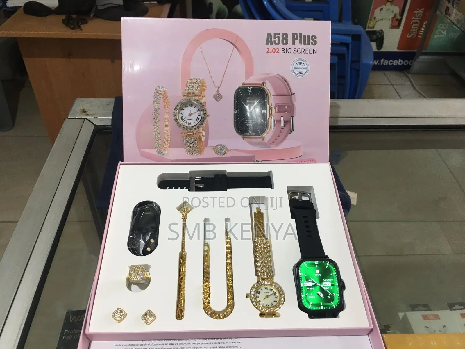 New A58 Plus Best Smart Watch Gift Pack, 2.02” Big Screen