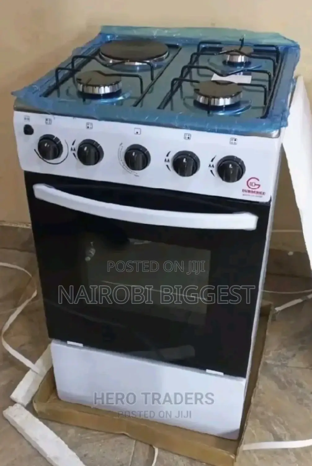 Eurochef Free Standing 4 Burner Gas Cooker With Gas Oven