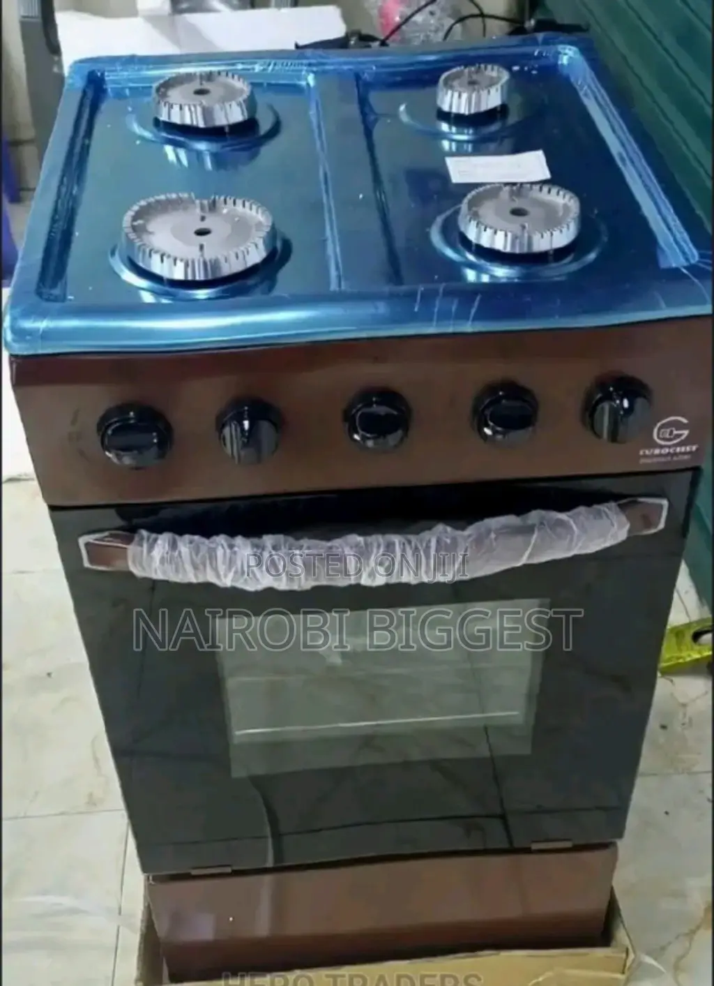 Eurochef Free Standing 4 Burner Gas Cooker With Gas Oven