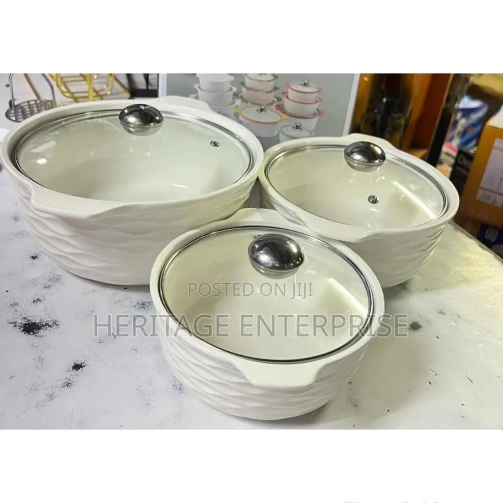 Soup Pots 3 in 1 Ceramic Dishes