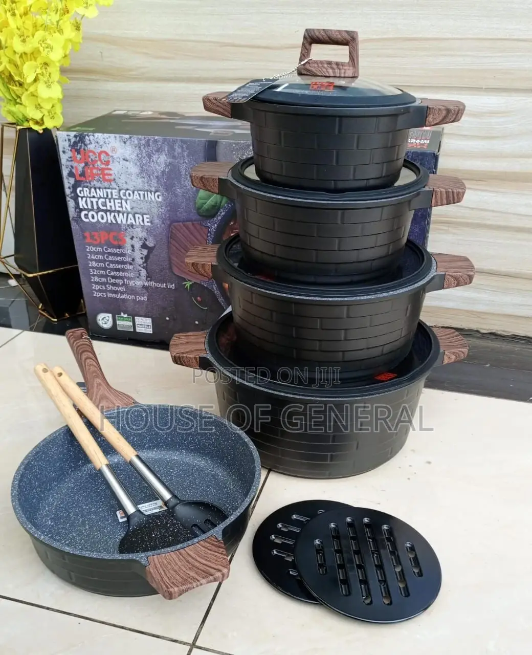 13pcs Granite Cookware Set