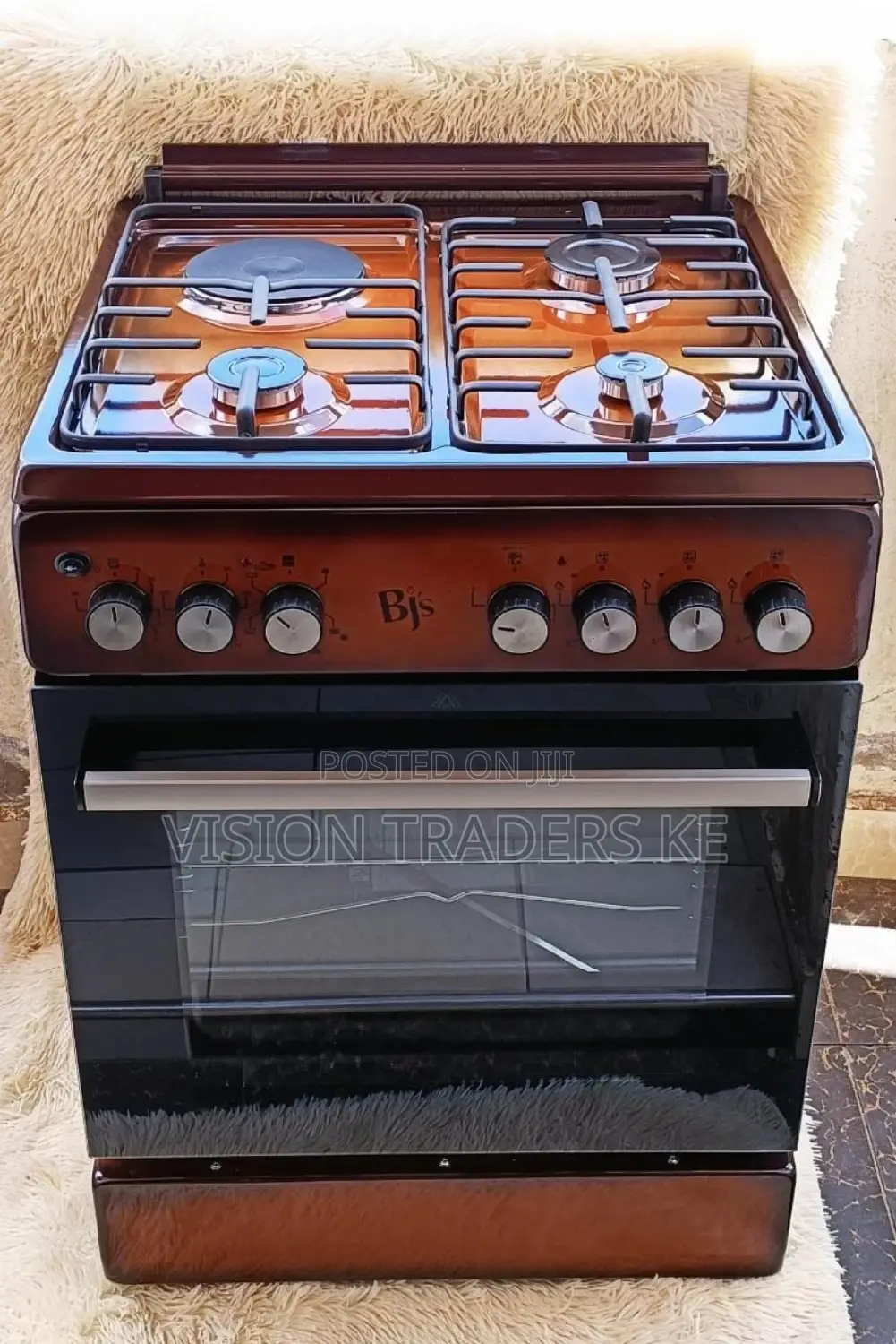BJS Cooker ﻿60*60 3G+1E Cooker With Turbo Fan-Electric Oven.