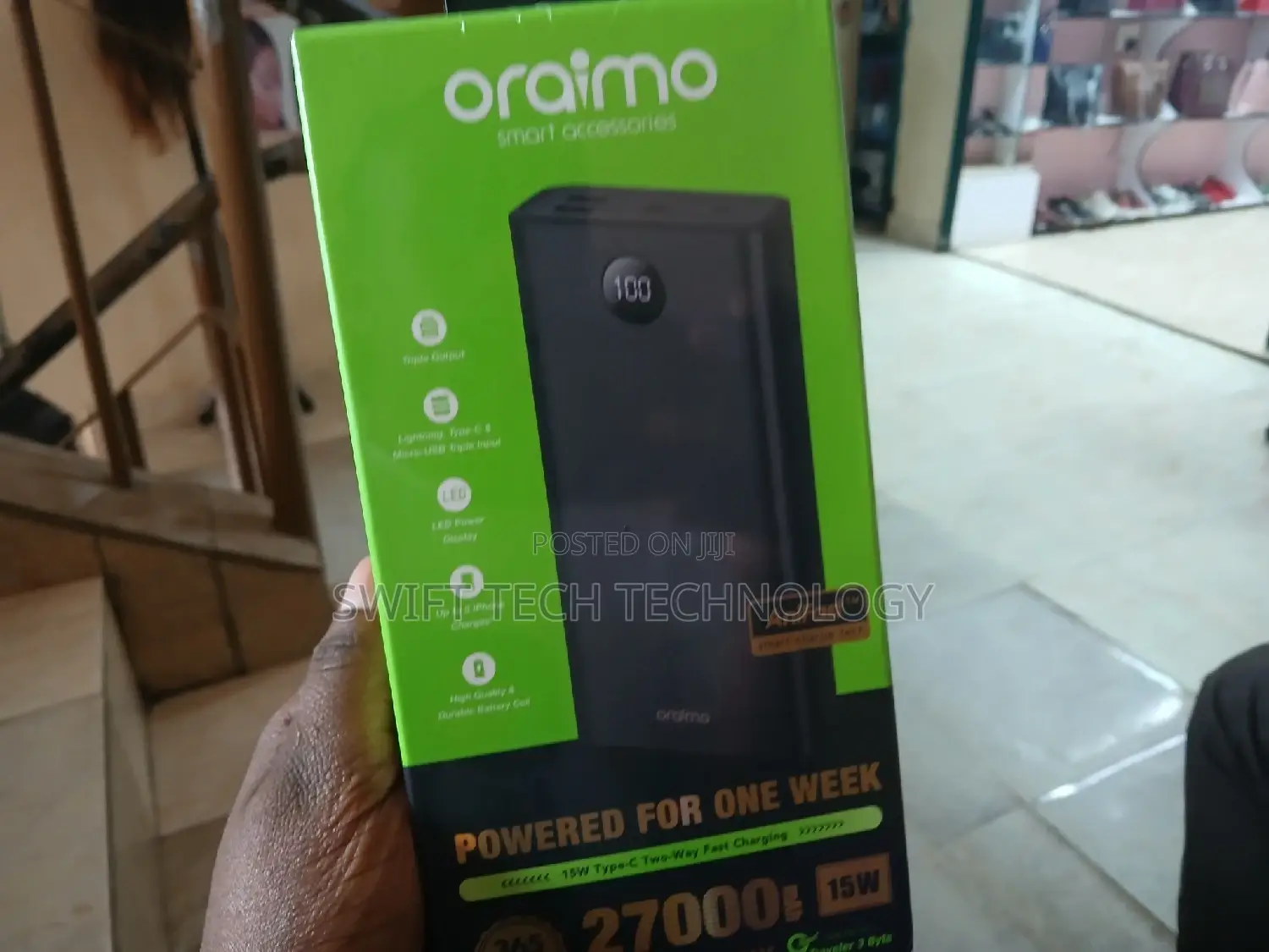 Power Bank,Power Bank ,Power Bank 27 000amh / 15 W Fast