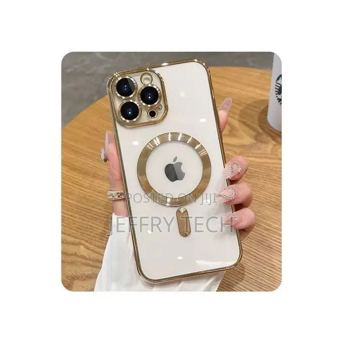 iPhone 11 Pro Max Case (Magsafe Logo Cover, Gold)