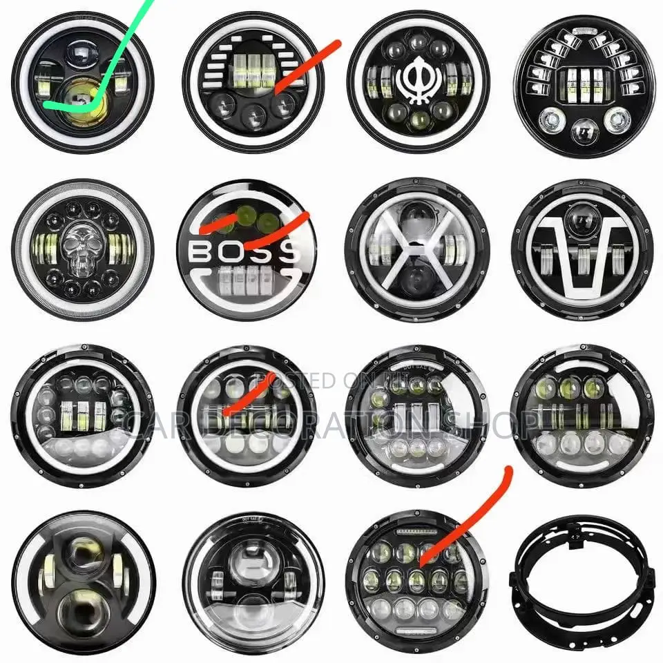 Brand New 7" Jeep Headlights With Indicator Lights