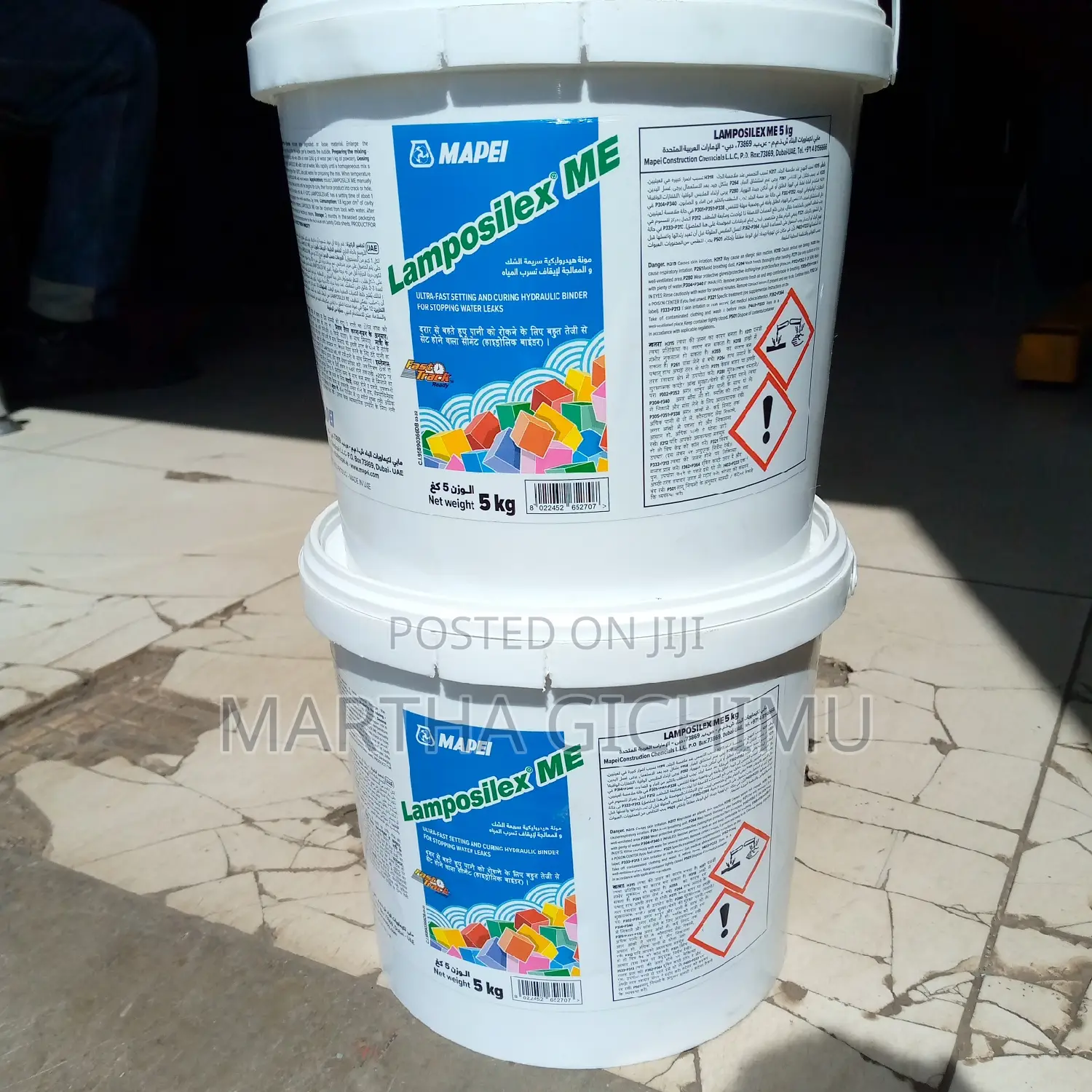 Mapei Lamposilex -Hydraulic Binder to Plug