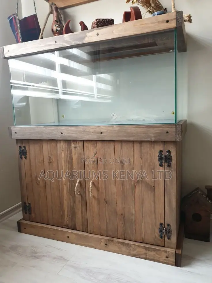 Rustic Look Aquarium + Aquarium Stand Custom Made