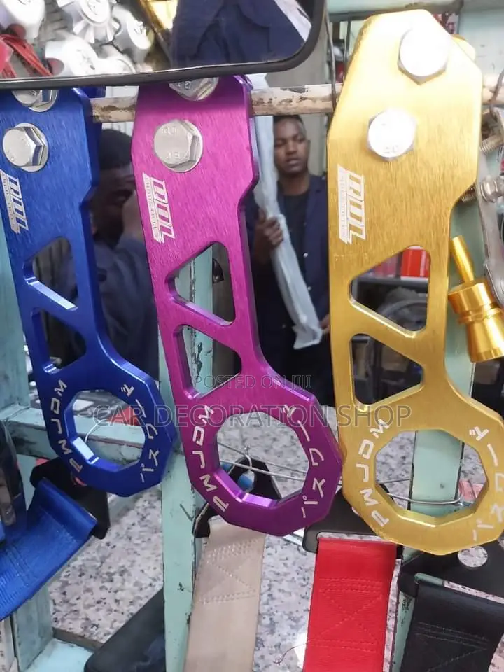 Colored Universal Fit Rear Bumper Tow Hook